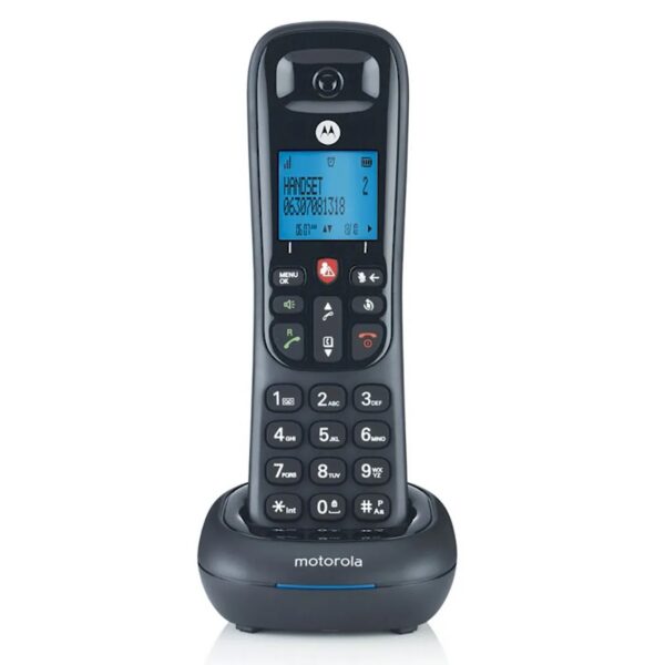 Telefono motorola cd4001 wireless inalambrico negro - Imagen 2