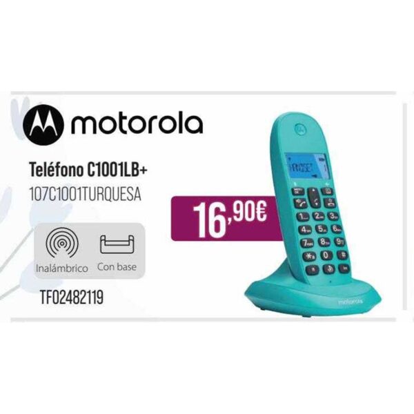 Telefono motorola c1001lb+ turquesa - Imagen 2