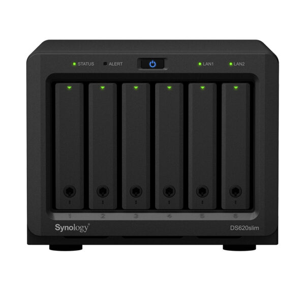 Servidor nas synology ds620slim 6bay 2.5 pulgadas 2.0ghz dc ext2x gbe 2 x usb 3.0 - Imagen 2
