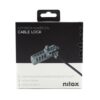 Cable seguridad para portatil nilox combinacion 4 digitos 1.5m - Imagen 3