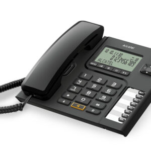 Telefono fijo con cable alcatel t76 ce black