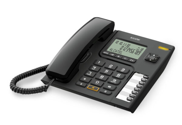 Telefono fijo con cable alcatel t76 ce black