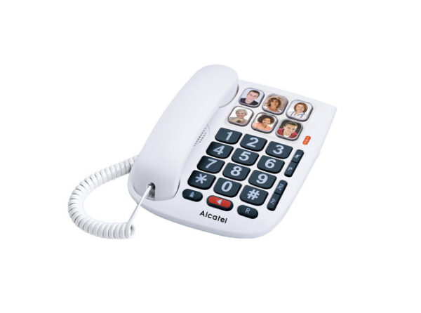 Telefono fijo con cable alcatel tmax10 fr white