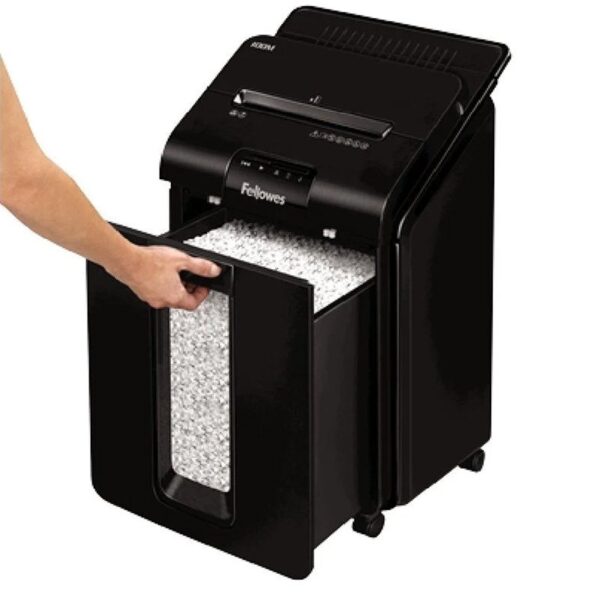 Destructora de papel fellowes automax 100m corte en particula 4x10mm - 23 litros - Imagen 2