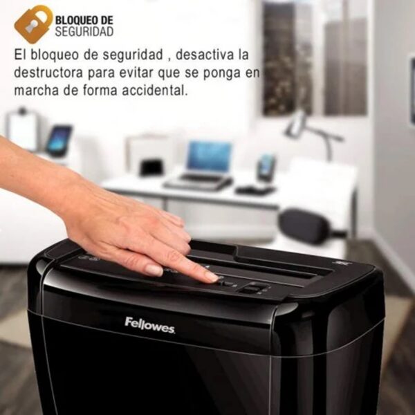 Destructora de papel fellowes 36c corte en particula 4x40mm - 12 litros - Imagen 3