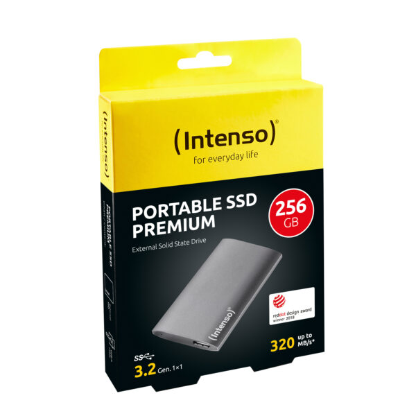 Disco duro externo solido ssd intenso 256gb premium edition 1.8 pulgadas usb 3.0 - Imagen 3
