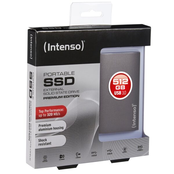 Disco duro externo solido ssd intenso 512gb premium edition 1.8 pulgadas - Imagen 2