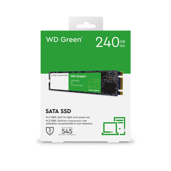 Disco duro interno ssd wd western digital green wds240g3g0b 240gb m.2 sata 3 - Imagen 2