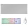 Kit teclado + raton mars gaming mcpx rgb blanco + alfombrilla