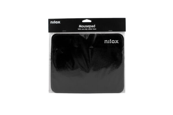 Alfombrilla raton nilox nxmp001 antideslizante (260x210x3) negro - Imagen 2