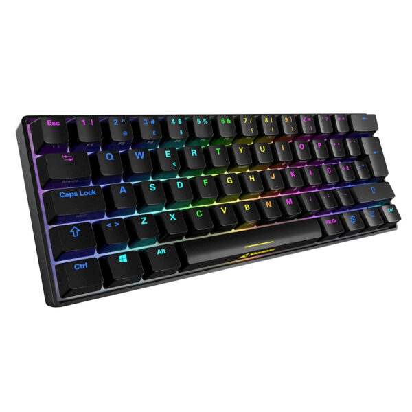 Teclado gaming sharkoon skiller sgk50 s4 kailh red negro portugues - Imagen 3