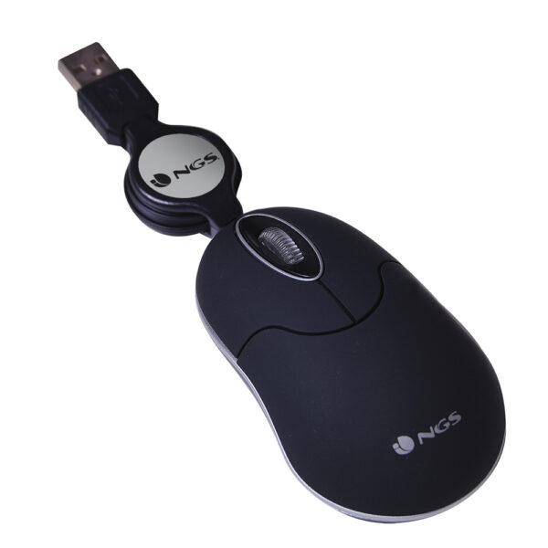 Raton con cable ngs sin black - 100dpi - 2 botones - usb - Imagen 2