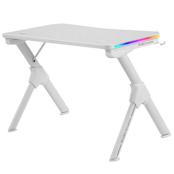 Mesa mars gaming mgdrgbw blanco 110cm - Imagen 2