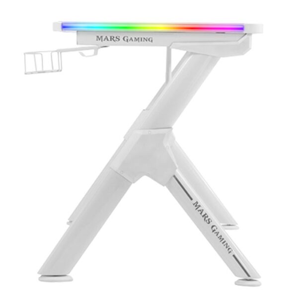Mesa mars gaming mgdrgbw blanco 110cm - Imagen 3
