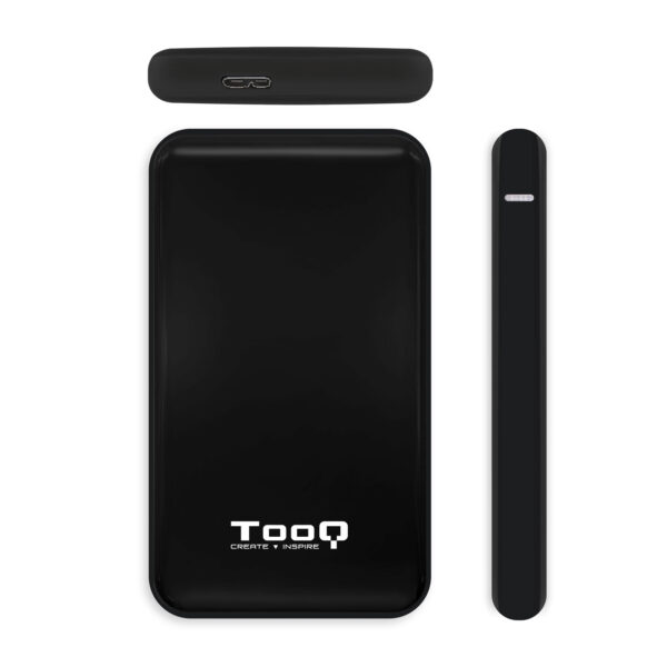 Caja externa tooq tqe - 2528b 2.5 pulgadas 9.5mm sata 3 usb 3.1 negra - Imagen 3