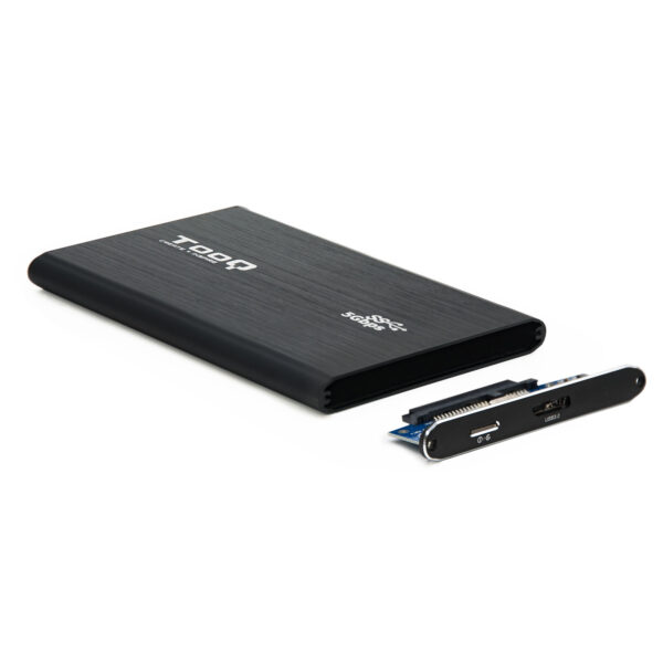Caja externa tooq tqe - 2529b para hdd - ssd 2.5 pulgadas sata 3 usb 3.0 negro - Imagen 2
