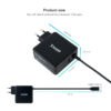 Cargador portatil tooq tqlc - usbc65pd 65w usb tipo c negro - Imagen 2