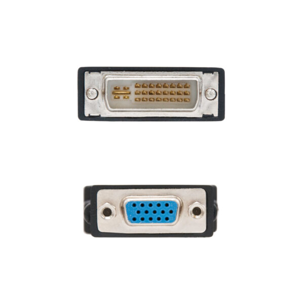 Adaptador vga a dvi nanocable hembra - macho -  negro - Imagen 2