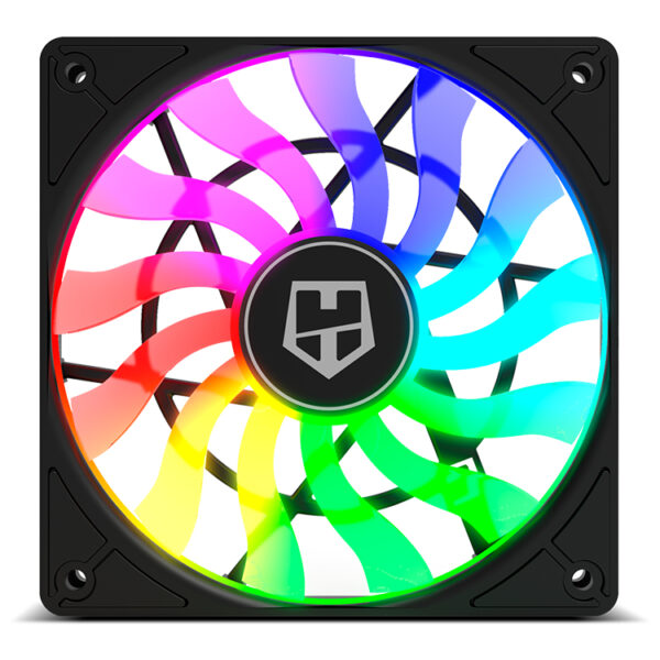 Ventilador caja nox hummer slim 120mm negro argb - Imagen 2