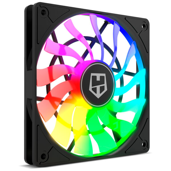 Ventilador caja nox hummer slim 120mm negro argb - Imagen 3