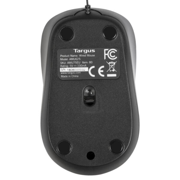 Mouse raton targus blue trace compacto usb tipo a negro - Imagen 3