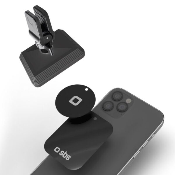 Soporte universal magnetico smartphone  coche sbs airvent clip negro - Imagen 2
