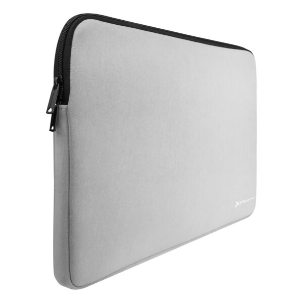 Funda neopreno phoenix para portátil 16 pulgadas interior terciopelo gris - Imagen 2