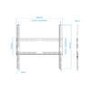 Soporte pared tv television monitor tooq lp1070f - b 32 pulgadas - 70 pulgadas carga maxima 45kg - Imagen 3