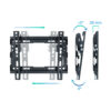 Soporte pared tv television monitor tooq lp1044t - b 23 pulgadas - 43 pulgadas carga maxima 45kg - Imagen 2