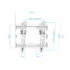 Soporte pared tv television monitor tooq lp1044t - b 23 pulgadas - 43 pulgadas carga maxima 45kg - Imagen 3