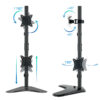 Soporte monitor de mesa vertical tooq db1703tnv - b 2 pantallas 17 pulgadas - 32 pulgadas carga maxima 9kg - Imagen 2