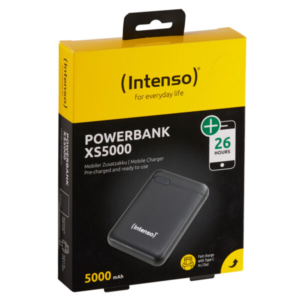 Powerbank intenso xs5000 5000mah usb tipo a usb tipo c negro - Imagen 2