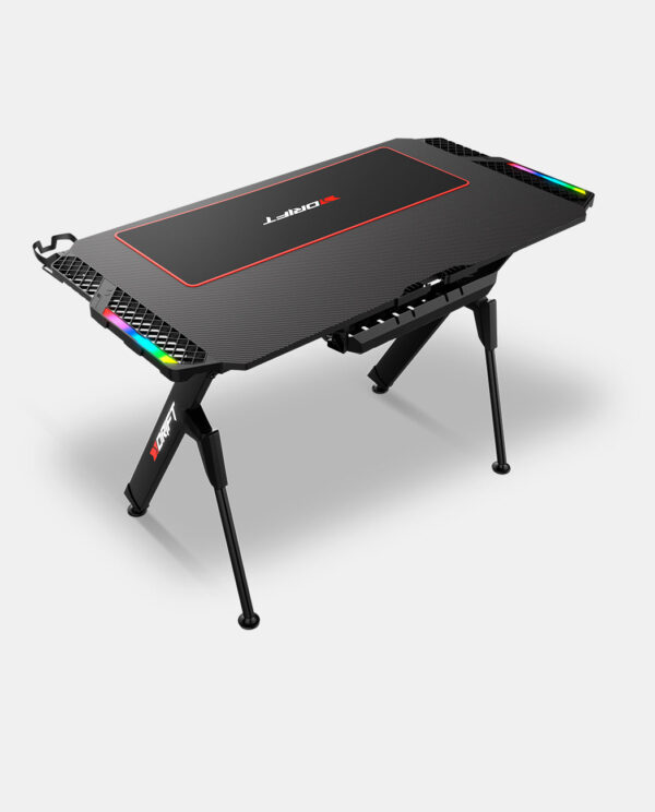 Mesa gaming drift dz150 rgb soporte auriculares y bebida - 116x60cm - Imagen 3