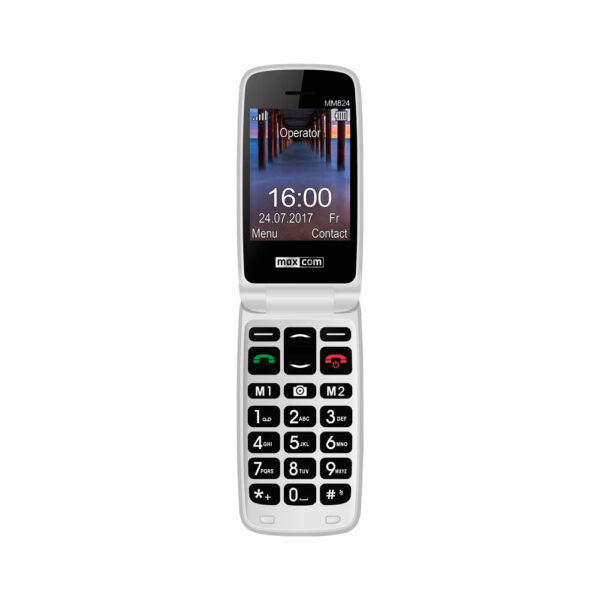 Telefono movil maxcom mm824 black white -  2.4 pulgadas -  2g