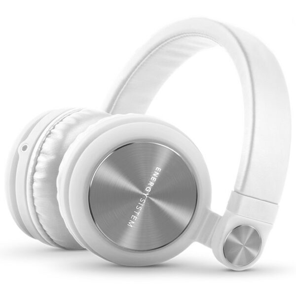 Auriculares energy system dj 2 blancos - micrófono - Imagen 2