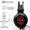 Auriculares gaming er group deadpool marvel negro - Imagen 3