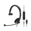 Auriculares epos sennheiser sc45 jack 3.5mm usb 2.0 microfono negro - Imagen 2
