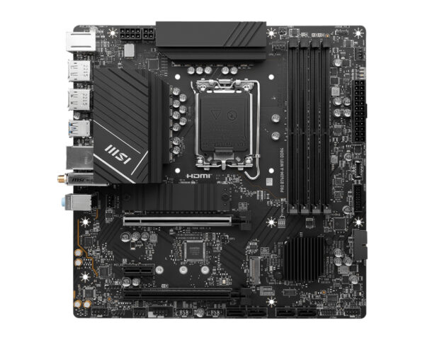 Placa base msi 1700 pro b760m - a wifi atx -  4x ddr4 -  4x sata 6gb - s -  8x usb 3.2 -  1x usb tipo c 911 - 7d99 - 001 - Imagen 2