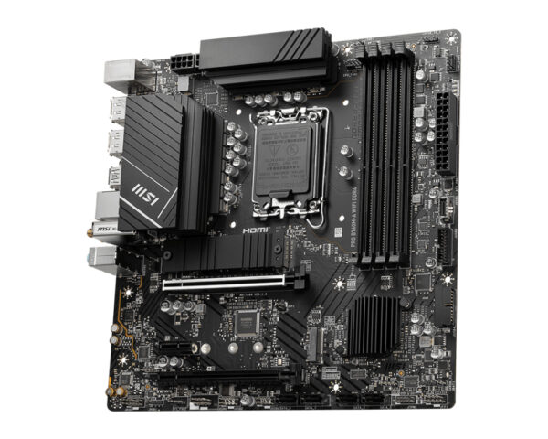 Placa base msi 1700 pro b760m - a wifi atx -  4x ddr4 -  4x sata 6gb - s -  8x usb 3.2 -  1x usb tipo c 911 - 7d99 - 001 - Imagen 3