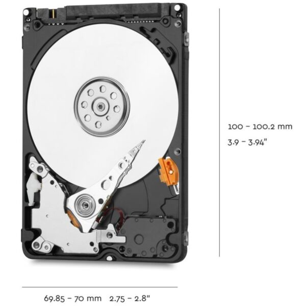 Disco duro interno hdd wd western digital blue wd20spzx 2tb 2000gb 2.5 pulgadas sata 3 5400rpm 128mb - Imagen 2
