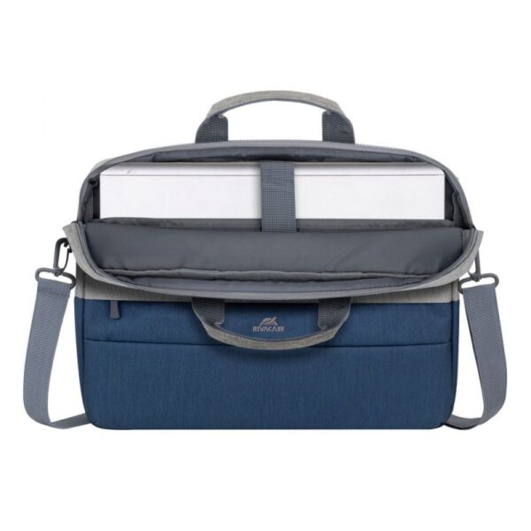 Maletin rivacase 7532 prater para portatil 15.6 pulgadas gris - azul - Imagen 2