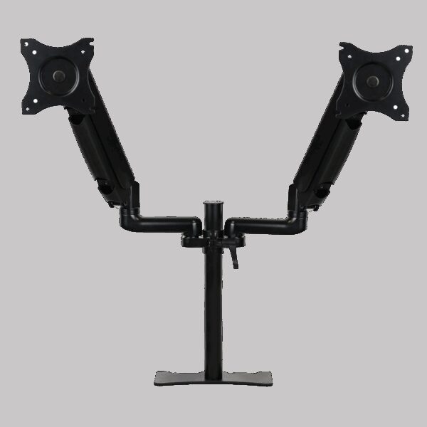 Brazo articulado soporte doble monitor ajustable 27 pulgadas vesa 75 x 75 - 100 x 100