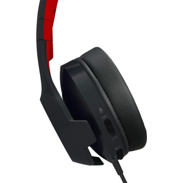 Auriculares gaming hori pro para nintendo switch jack 3.5mm negro - rojo - Imagen 3