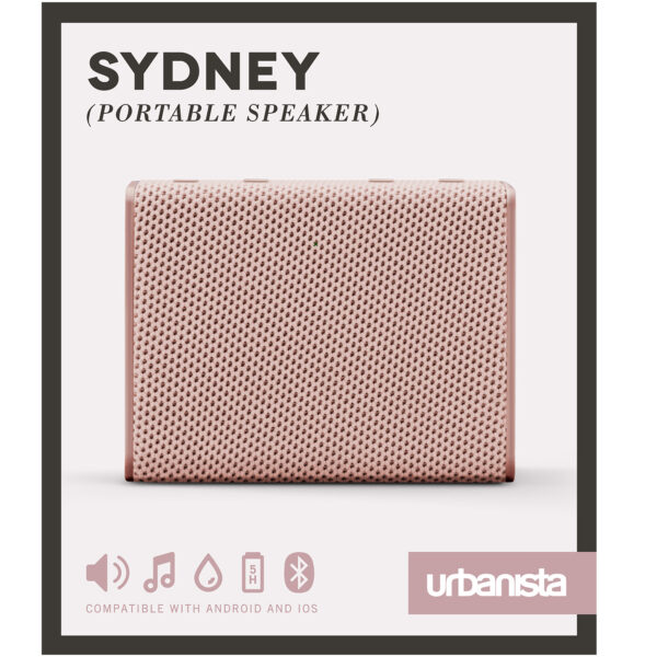 Altavoz portatil urbanista sydney bluetooth oro rosa - rose gold - Imagen 2