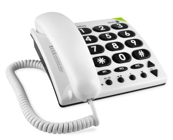 Telefono fijo doro phone easy 311c white - blanco - Imagen 2