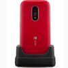 Telefono movil doro 6820 red - white - 2.8 pulgadas -  4g - rojo y blanco