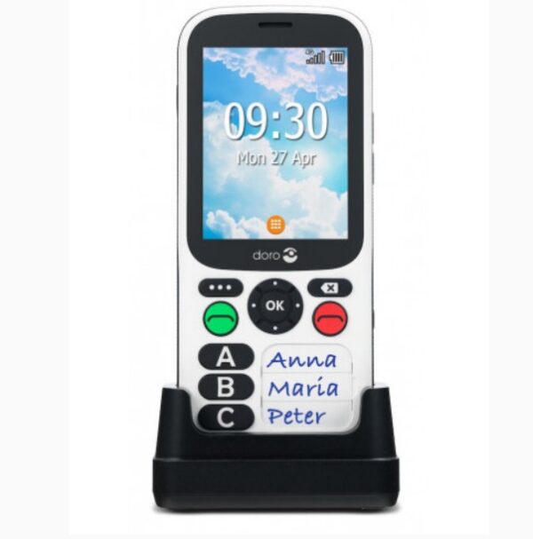 Telefono movil doro 780x black - white 2.8 pulgadas -  4g - blanco y negro - Imagen 2
