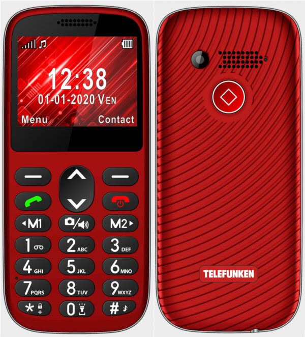Telefono movil telefunken s420 senior phone - 2.31 pulgadas - rojo - Imagen 3