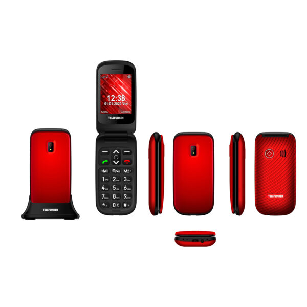 Telefono movil telefunken s440 senior phone - 2.4 pulgadas - rojo - Imagen 2