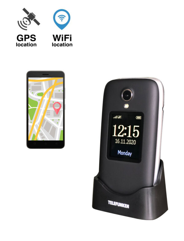 Telefono movil telefunken s560 senior phone - 2g - gps - 2.8 pulgadas - negro - Imagen 3